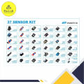 37 In 1 Sensor Module Board Set Kit for Arduino & MCU Education User Starters DIY Pi Mega2560 for UNO R3 with box. 