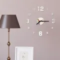 3D Wall Clock Mirror Wall Stickers Creative DIY Wall Clocks Removable Art Decal Sticker Home Decor Living Room Quartz. 