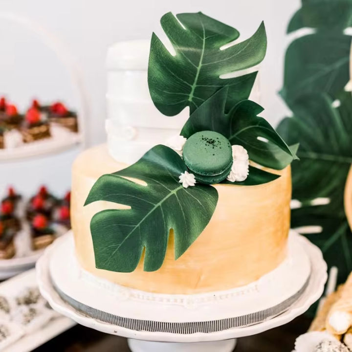 12pcs%20Artificial%20Tropical%20Palm%20Leaves%20for%20Hawaiian%20Summer%20Luau%20Jungle%20Party%20Decoration%20Wedding%20Party%20Table%20Runner%20Placemat%20Leaf%20-%20Image%204