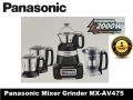 Panasonic MX-AE475 Mixer Grinder- 4 Jars & Powerful 2000 Watts.. 
