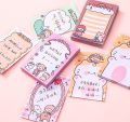 80Pcs/Book Cartoon Paper Sticky Notes Creative Notepad Memo Pads Office School Stationery Adhesive Stickers for Students.
