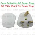 Heavy Duty Fuse Protection AC Power Plug AC 250V 13A 3 Pin Power Plug Connector For 3 Pin Socket Rewireable 3 Prong UK Electrical Power Cord Connector Male Adapter. 