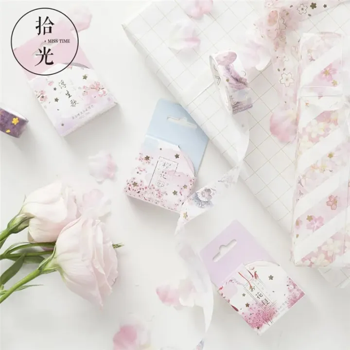 New%20Beautiful%20cherry%20blossom%20Gilding%20Washi%20Tape%20Adhesive%20Tape%20DIY%20Scrapbooking%20Sticker%20Label%20Masking%20Tape%20-%20Image%204