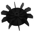 Replacement 0.5 Inner Bore 10 Impeller Air Compressor Motor Fan Black. 