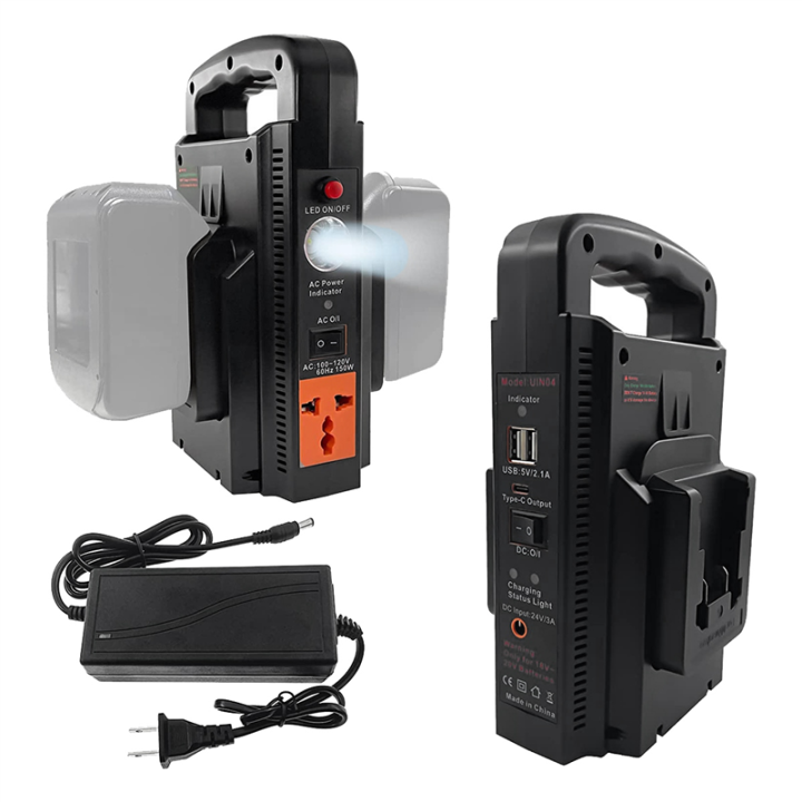 150W%20Portable%20Power%20Supply%20Inverter%20Part%20for%2018V%20Lithium%20Battery,%202-Channel%20Power%20Generator%20USB%20Power%20Station%20US%20Plug%20-%20Image%204