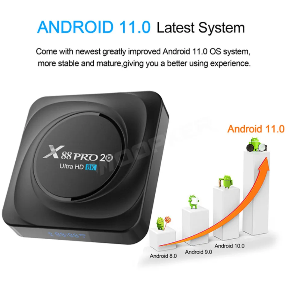 8gb X88 Pro Android 11 Woopker TV Box Android 11 X88 Pro 20