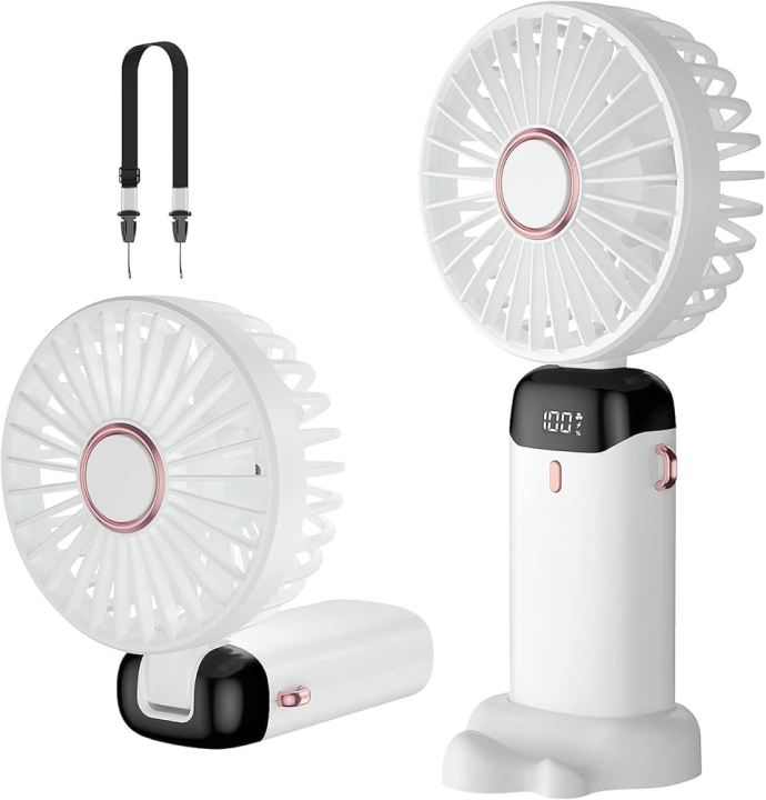 Portable%20Handheld%20Personal%20Rechargeable%20Fan%20LED%20Digital%20Display%2090%C2%B0Adjustable%20-%20Image%205