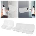 Shower Clear Acrylic Shower Storage Rack Multipurpose Modern Bath Organizer for 12x8.7x8cm. 