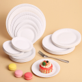 50pcs6 7 9 Disposable Party Food Paper Plates White Colorful Childdiy Birthday Party Decoration Paper Dinner Plates Wholesal. 