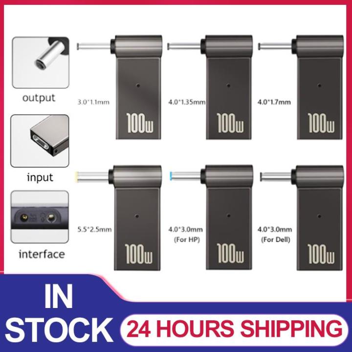 PD100W Laptop Power Charger Supply Adapter 5A 20V USB Type-C Female to DC Male Jack Converter for Acer Samsung HP/Lenovo/DELL
