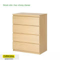 Caspian Engineered Wood 4 Tier Chest of Drawers for Home/Office | Multipurpose Storage Cabinet Wardrobe for Home or Office | 4 Drawer Filing Cabinet.