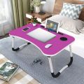 Portable folding table for laptop. 