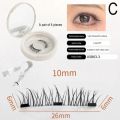 Magnetic Eyelashes Handmade 3D Natural Magnetic False Magnetic Tweezers Handmade Reusable Eyelashes Set Eyelashes for Women.