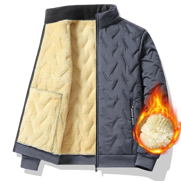 Men's Coat Winter Lamb Coat Top Plus Velvet Thickened WarmCoats High