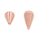 Spikes Studs, Metal Electroplated Rose Gold Easy To Install Hand Polished Punk Cone Spikes for Shoes Bags. 