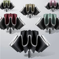 Automatic Folding Reverse Umbrella Safety LED Light Men and Women Rain Umbrella 105 cm Sunblock Sunshade Umbrella UV Protection. 