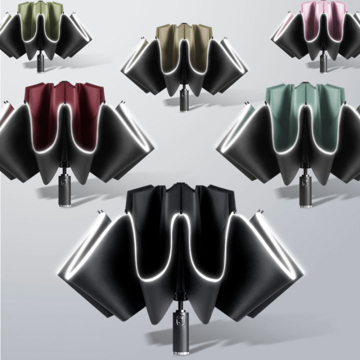 Automatic%20Folding%20Reverse%20Umbrella%20Safety%20LED%20Light%20Men%20and%20Women%20Rain%20Umbrella%20105%20cm%20Sunblock%20Sunshade%20Umbrella%20UV%20Protection%20-%20Image%202