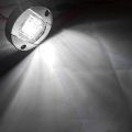 NCANRUI 4Pcs Marine Boat Interior Lights,12V LED Boat Deck Courtesy Light 3Inch Round White 6 LED Stern Transom Anchor Light. 