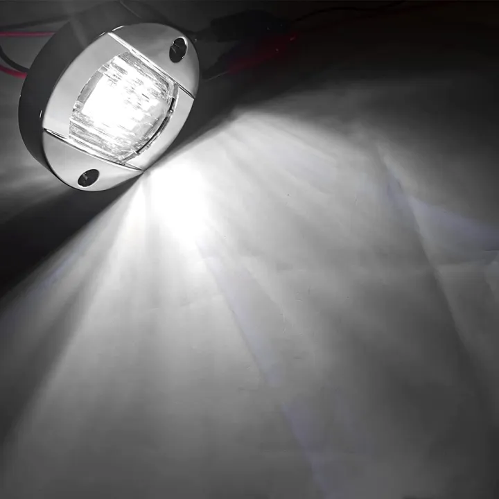 NCANRUI%204Pcs%20Marine%20Boat%20Interior%20Lights,12V%20LED%20Boat%20Deck%20Courtesy%20Light%203Inch%20Round%20White%206%20LED%20Stern%20Transom%20Anchor%20Light%20-%20Image%206