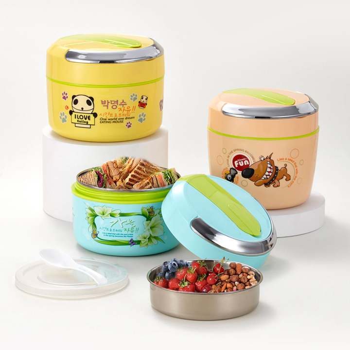 Round Lunchboxes Round Lunch Box Insulated 800ml QQ for stylish lifestyle | Daraz.com.bd