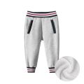 2023 Spring Pure Cotton Children Cartoon Fleece Thickening Trousers Kids Boys Girls Winter Sport Long Pants.