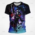 New Cool Persona 5 3D Printed T-shirts Joker P5s Graphic Casual Style T Shirt Funny Harajuku Fashion Over Sized Men Women Top Tee. 