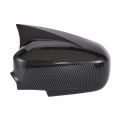 Car Carbon Fiber Ox Horn Rearview Side Glass Mirror Cover Trim Frame Side Mirror Caps for 2004 2005. 