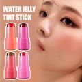 4 Colors Jelly Blush Stick Water Jelly Tint Stick Long-lasting Cheek Lip Stain Face Lip Hydrating Jelly Tint Milk Blush M K7U5. 
