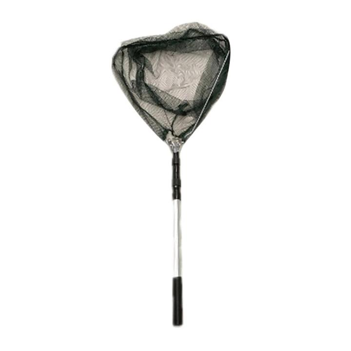 Fishing Hand Nets Telescopic Retractable FishingNet Telescopic Foldable Fishing Landing Net Aluminum Alloy Bird Fish Fly Catcher（1M5）
