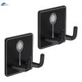 2x Wall Mounted Racket Rack Portable Wall Hook Metal Badminton Racket Hook.