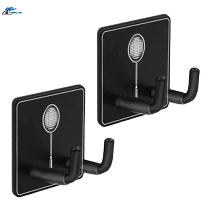 2x%20Wall%20Mounted%20Racket%20Rack%20Portable%20Wall%20Hook%20Metal%20Badminton%20Racket%20Hook%20-%20Image%204