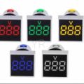 Ac60-500V Ac Voltage Meter Led Digital Display 1 Pcs Squre - Multimeter. 