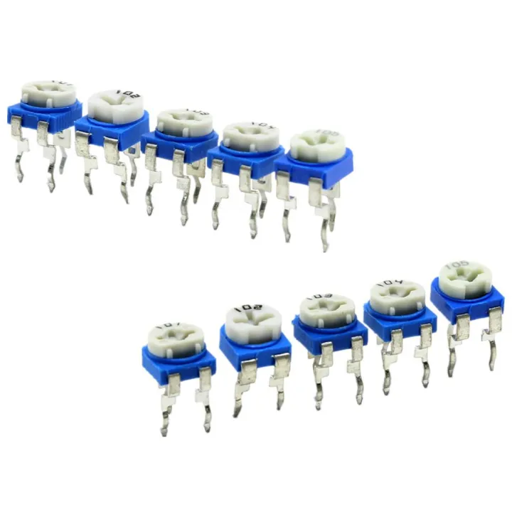 5Pcs%20RM065%20RM-065%20VR%20500%20Ohm%20501%20Trimmer%20Trim%20Pot%20500%20Ohm%20501%20Trimpot%20Potentiometer%20Variable%20Resistor%20Top%20Adjustment%20Single%20Turn%206mm%20V/R%20Breadboard%20Friendly%20-%20Image%204