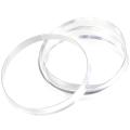 4 x Universal Aluminum Hub Centric Ring Wheel Spacer Set 74.1mm O/D 72.6mm I/D. 