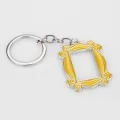 TV Show Friends Gold Photo Frame Logo Keychain Car Pendants Keyring High Quality Enamel For Best Friend Key Chain Accessories. 
