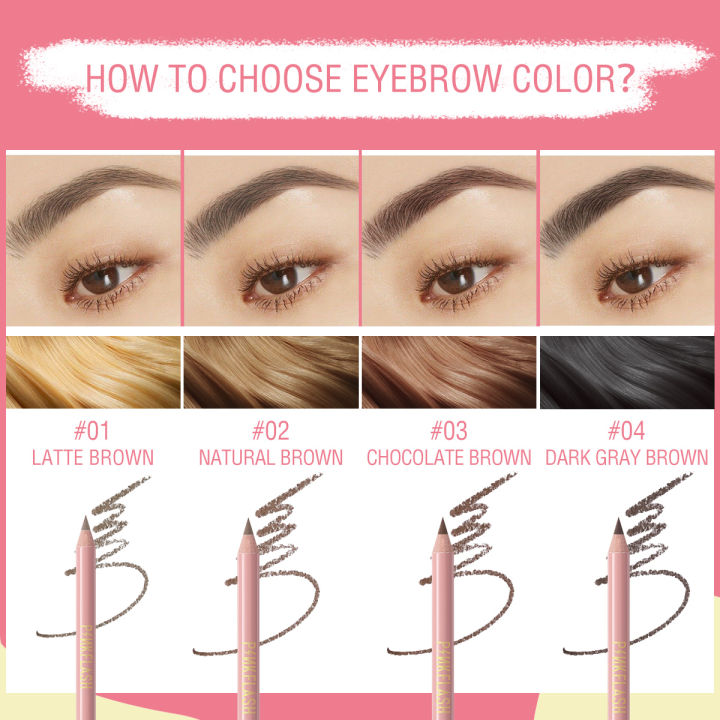 PINKFLASH%20Waterproof%20Eyebrow%20Pencil%20-%2001%20Latte%20Brown%20(PF-E02)%20-%20Image%202