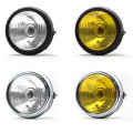 LI Motorcycle Headlight 5.75-inch Round Retro H2 Halogen 12v 35w 2250lm Front Headlamp Light Modified Parts. 