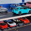 1/32 Model Car Display Case Diorama Garage Toy Vehicle Garage Parking Lot Adults Gifts. 