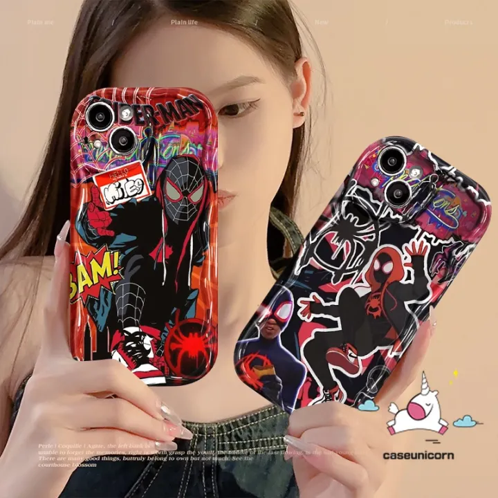 Cartoon%20Marvel%20Doodle%20Wavy%20Curved%20Edge%20Case%20For%20Redmi%2010C%209T%2012%2010%2012C%209%20A1%209C%209A%2010A%20A2%20Note%2012%2010%209%208%2011s%2010s%2011%20Pro%20Max%20Poco%20M3%20X5%20Mi%2011%2012%20Lite%20Trend%20Brand%20Cool%20Spider-Man%20Cover%20-%20Image%205