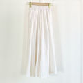 The new solid color drape, cotton and linen, big swing temperament, elastic waist, gentle wind, atmosphere, long skirt, dance, dance. 
