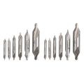 12 PCS HSS Combined Center Drills Bit Set Countersink 60 Degree Angle 5/3/2.5/2/1.5/1 mm. 