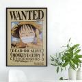 Anime ONE P-PIECE-eries Poster No Framed Kraft Club Bar Paper Vintage Poster Wall Art Painting Bedroom Study Stickers.