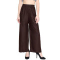 Cotton Plain Plazo for Women - Black.