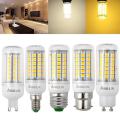 B22 5050 SMD LED Corn Bulbs Light White Lamp 4W AC 220V Warm White.