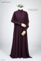 Glam Touch Premium Pleated Kaftan Abaya, Dubai Cherry Abaya.