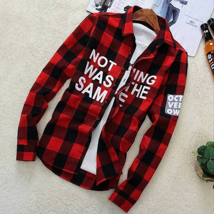 Summer%20SpringinsHong%20Kong%20Style%20Loose%20Couple%20Student%20Plaid%20Shirt%20Men's%20Korean%20Style%20Stylish%20Red%20Shirt%20Coat%20-%20Image%202