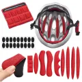 1Set Universal Bike/Motorcycle Helmet Inner Padding Kit Lining Sponge Pad Bicycle Replacement Helmet Pads Set with Insect Net Huiye. 