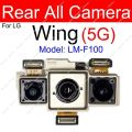 Rear Main Front Camera For LG Wing 5G F100 Back Primary Front Selfie Facing Pop-up Camera Flex Cable Replacement. 