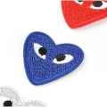 Electric Embroidery Embroidery Patch Applique Fashion Brand Logo Armband CDG Play Rei Kawakubo Eye Heart Shape. 