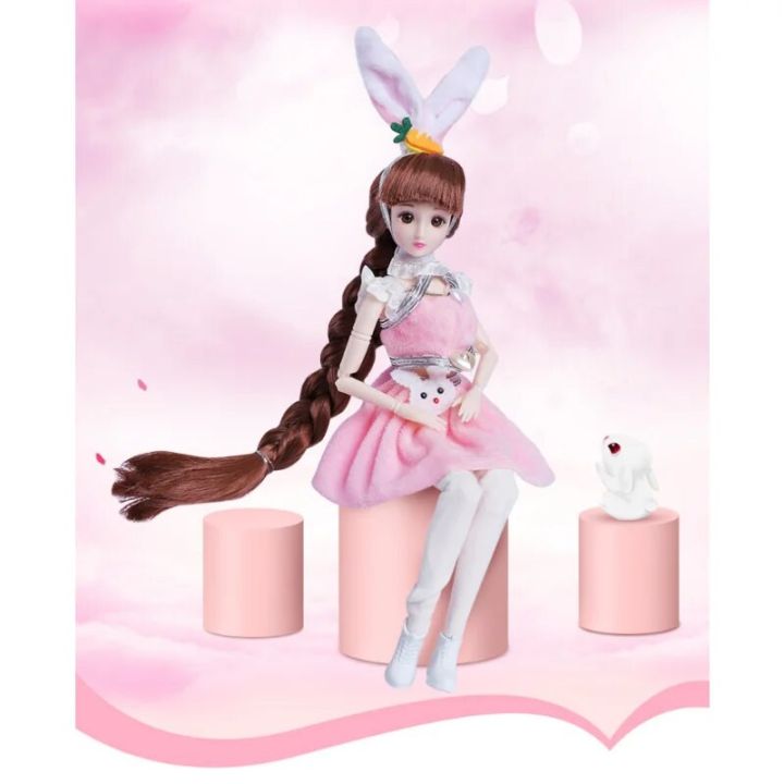 30cm%20Doll%20Set%201/6%20Bjd%20Doll%2026Joint%20Movable%20Body%20White%20Skin%20Doll%20Children%20Dress%20Up%20Toy%20Girl's%20Birthday%20Gifts%20-%20Image%206